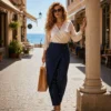Pantalon revers tendance