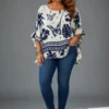 Blouse Imprimée Tropicale