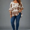 Blouse Imprimée Tropicale