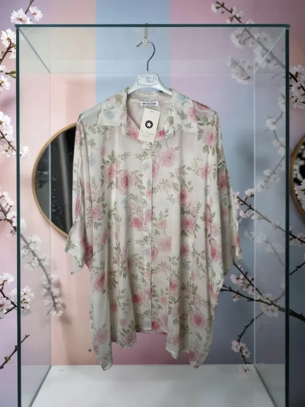 Chemise over size voile de coton