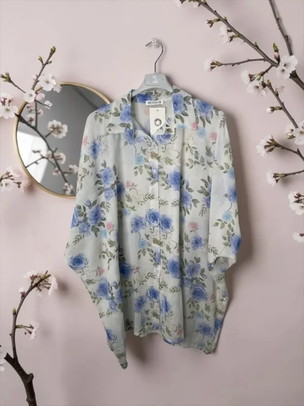 Chemise over size voile de coton