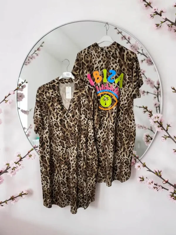 Robe tendance léopard